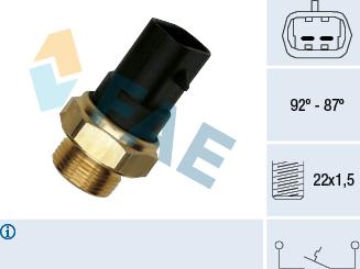 FAE 37220 - Termoslēdzis, Radiatora ventilators ps1.lv