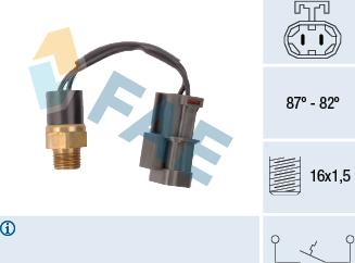 FAE 37760 - Termoslēdzis, Radiatora ventilators ps1.lv