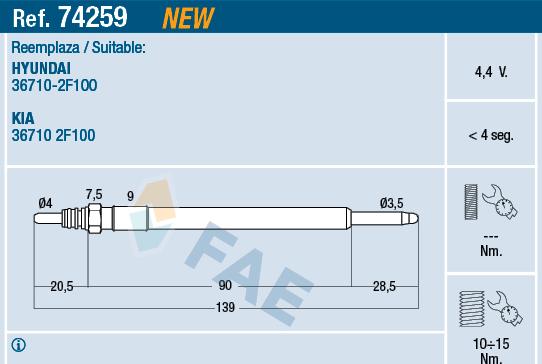 FAE 74259 - Kvēlsvece ps1.lv