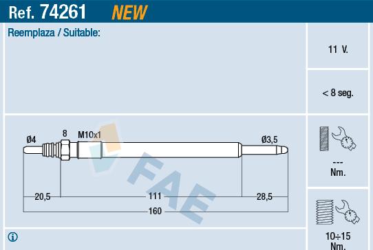 FAE 74261 - Kvēlsvece ps1.lv