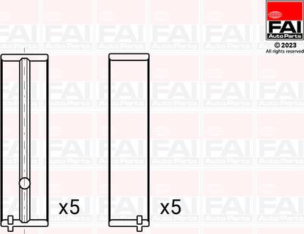 FAI AutoParts BM1150-025 - Kloķvārpstas gultnis ps1.lv