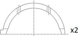 FAI AutoParts BT3043-STD - Distancpaplāksne, Kloķvārpsta ps1.lv