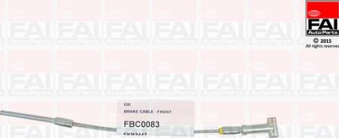 FAI AutoParts FBC0083 - Trose, Stāvbremžu sistēma ps1.lv