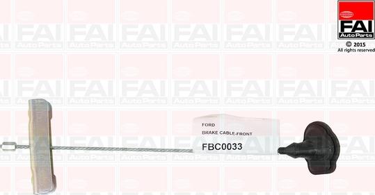 FAI AutoParts FBC0033 - Trose, Stāvbremžu sistēma ps1.lv