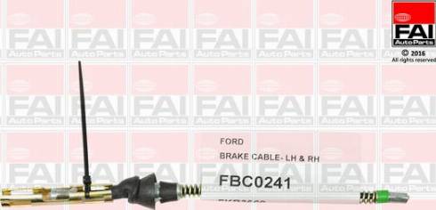 FAI AutoParts FBC0241 - Trose, Stāvbremžu sistēma ps1.lv