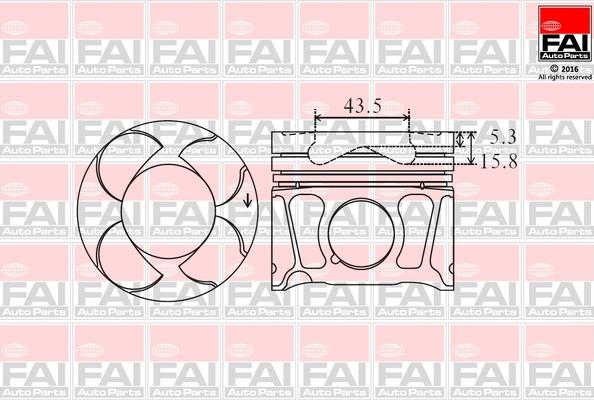 FAI AutoParts PK8-040 - Virzulis ps1.lv