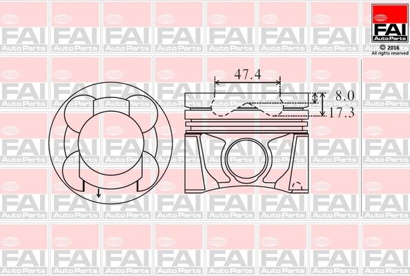 FAI AutoParts PK22-050 - Virzulis ps1.lv