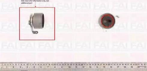 FAI AutoParts T9446 - Spriegotājrullītis, Gāzu sadales mehānisma piedziņas siksna ps1.lv