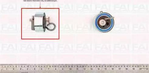 FAI AutoParts T9408 - Spriegotājrullītis, Gāzu sadales mehānisma piedziņas siksna ps1.lv