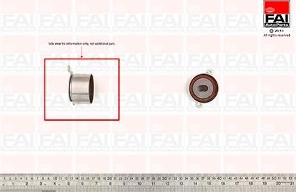 FAI AutoParts T9417 - Spriegotājrullītis, Gāzu sadales mehānisma piedziņas siksna ps1.lv