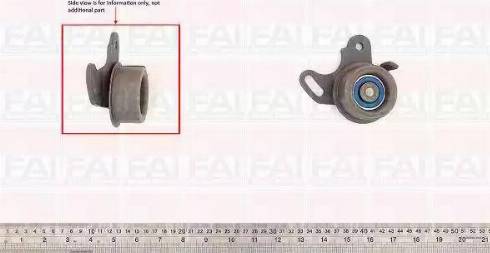 FAI AutoParts T9434 - Spriegotājrullītis, Gāzu sadales mehānisma piedziņas siksna ps1.lv