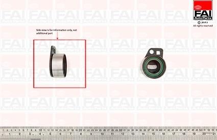 FAI AutoParts T9473 - Spriegotājrullītis, Gāzu sadales mehānisma piedziņas siksna ps1.lv