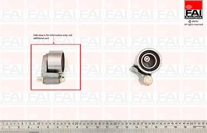 FAI AutoParts T9555 - Spriegotājrullītis, Gāzu sadales mehānisma piedziņas siksna ps1.lv