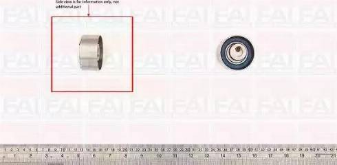 FAI AutoParts T9560 - Spriegotājrullītis, Gāzu sadales mehānisma piedziņas siksna ps1.lv