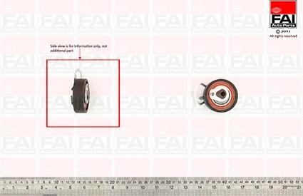 FAI AutoParts T9509 - Spriegotājrullītis, Gāzu sadales mehānisma piedziņas siksna ps1.lv