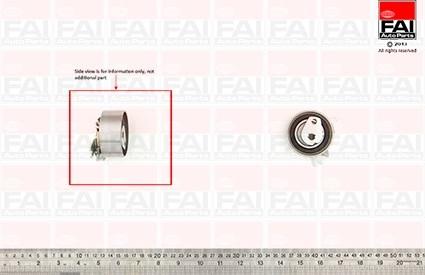 FAI AutoParts T9514 - Spriegotājrullītis, Gāzu sadales mehānisma piedziņas siksna ps1.lv