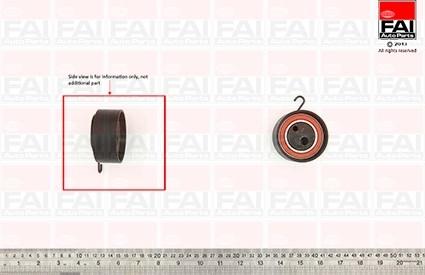 FAI AutoParts T9511 - Spriegotājrullītis, Gāzu sadales mehānisma piedziņas siksna ps1.lv