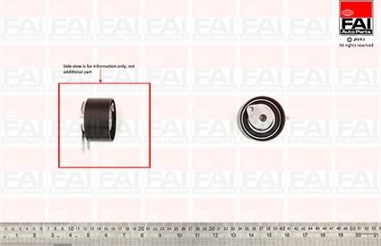 FAI AutoParts T9518 - Spriegotājrullītis, Gāzu sadales mehānisma piedziņas siksna ps1.lv