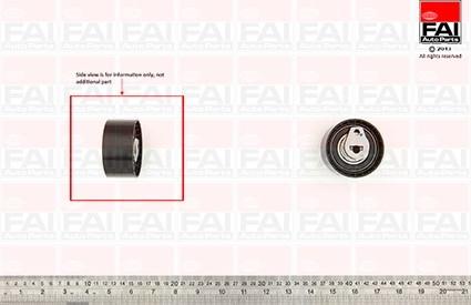 FAI AutoParts T9513 - Spriegotājrullītis, Gāzu sadales mehānisma piedziņas siksna ps1.lv