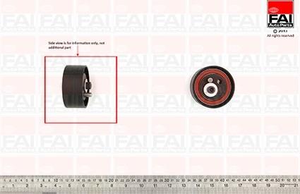 FAI AutoParts T9520 - Spriegotājrullītis, Gāzu sadales mehānisma piedziņas siksna ps1.lv