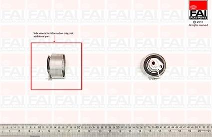 FAI AutoParts T9573 - Spriegotājrullītis, Gāzu sadales mehānisma piedziņas siksna ps1.lv