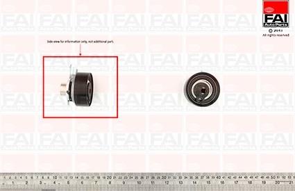 FAI AutoParts T9398 - Spriegotājrullītis, Gāzu sadales mehānisma piedziņas siksna ps1.lv