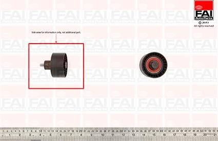 FAI AutoParts T9350 - Parazīt / Vadrullītis, Zobsiksna ps1.lv