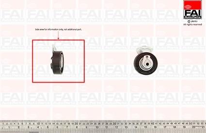 FAI AutoParts T9357 - Spriegotājrullītis, Gāzu sadales mehānisma piedziņas siksna ps1.lv