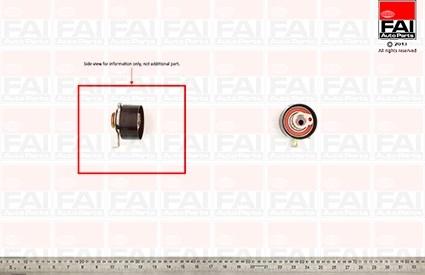 FAI AutoParts T9314 - Spriegotājrullītis, Gāzu sadales mehānisma piedziņas siksna ps1.lv