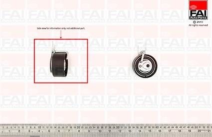 FAI AutoParts T9386 - Spriegotājrullītis, Gāzu sadales mehānisma piedziņas siksna ps1.lv