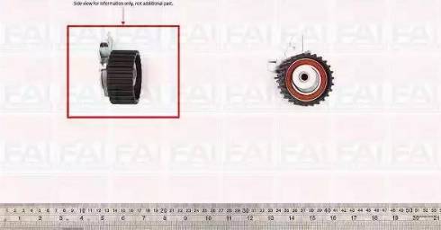 FAI AutoParts T9376 - Spriegotājrullītis, Gāzu sadales mehānisma piedziņas siksna ps1.lv