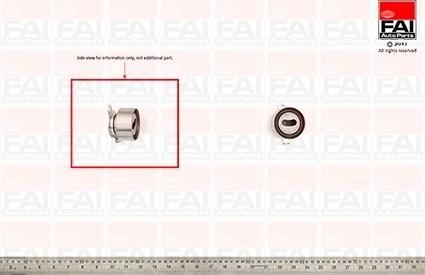 FAI AutoParts T9297 - Spriegotājrullītis, Gāzu sadales mehānisma piedziņas siksna ps1.lv