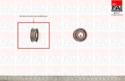 FAI AutoParts T9243 - Spriegotājrullītis, Gāzu sadales mehānisma piedziņas siksna ps1.lv