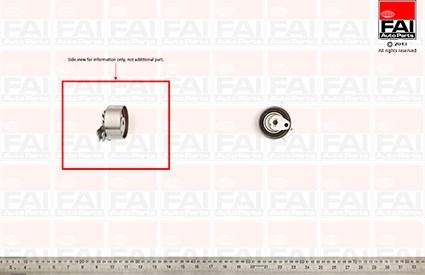 FAI AutoParts T9258 - Spriegotājrullītis, Gāzu sadales mehānisma piedziņas siksna ps1.lv