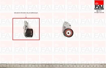 FAI AutoParts T9266 - Spriegotājrullītis, Gāzu sadales mehānisma piedziņas siksna ps1.lv