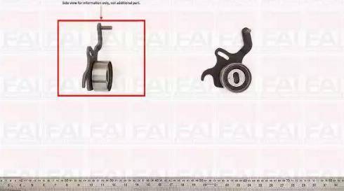 FAI AutoParts T9284 - Spriegotājrullītis, Gāzu sadales mehānisma piedziņas siksna ps1.lv