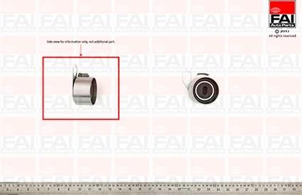 FAI AutoParts T9280 - Spriegotājrullītis, Gāzu sadales mehānisma piedziņas siksna ps1.lv