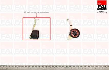 FAI AutoParts T9283 - Spriegotājrullītis, Gāzu sadales mehānisma piedziņas siksna ps1.lv