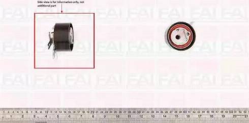 FAI AutoParts T9776 - Spriegotājrullītis, Gāzu sadales mehānisma piedziņas siksna ps1.lv