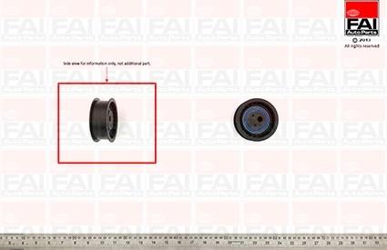 FAI AutoParts T6810 - Spriegotājrullītis, Gāzu sadales mehānisma piedziņas siksna ps1.lv