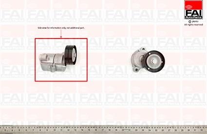 FAI AutoParts T1007 - Spriegotājsvira, Ķīļsiksna ps1.lv