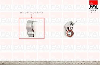 FAI AutoParts T1163 - Spriegotājrullītis, Gāzu sadales mehānisma piedziņas siksna ps1.lv