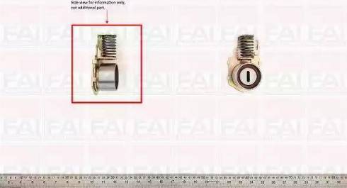 FAI AutoParts T1819 - Spriegotājrullītis, Gāzu sadales mehānisma piedziņas siksna ps1.lv