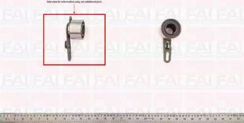 FAI AutoParts T1754 - Spriegotājrullītis, Gāzu sadales mehānisma piedziņas siksna ps1.lv