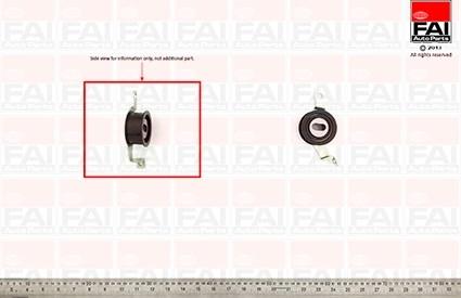 FAI AutoParts T8656 - Spriegotājrullītis, Gāzu sadales mehānisma piedziņas siksna ps1.lv