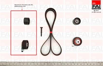 FAI AutoParts TBK433 - Zobsiksnas komplekts ps1.lv