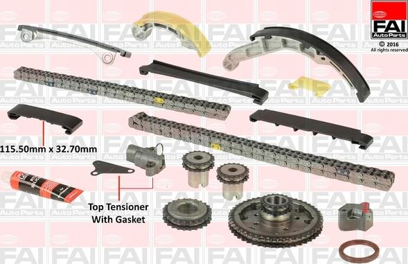 FAI AutoParts TCK42-06 - Sadales vārpstas piedziņas ķēdes komplekts ps1.lv