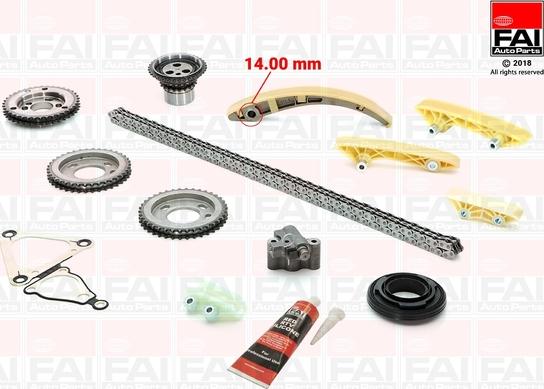 FAI AutoParts TCK160 - Sadales vārpstas piedziņas ķēdes komplekts ps1.lv