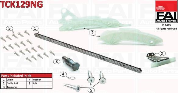 FAI AutoParts TCK129NG - Sadales vārpstas piedziņas ķēdes komplekts ps1.lv