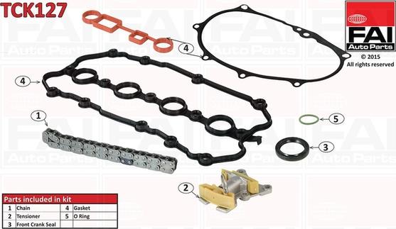 FAI AutoParts TCK127 - Sadales vārpstas piedziņas ķēdes komplekts ps1.lv